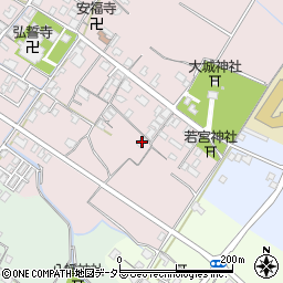 滋賀県東近江市五個荘金堂町189周辺の地図