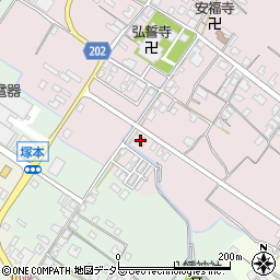滋賀県東近江市五個荘金堂町569周辺の地図