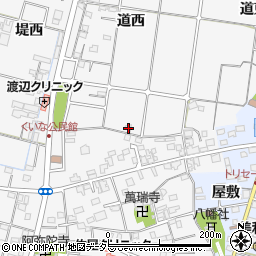 愛知県愛西市佐屋町道西217周辺の地図