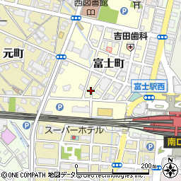 静岡県富士市富士町4-24周辺の地図