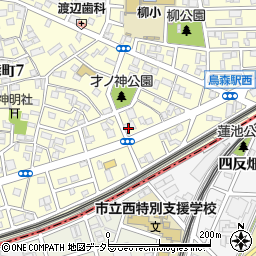 愛知県名古屋市中村区烏森町8丁目周辺の地図