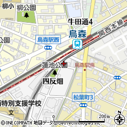 愛知県名古屋市中川区烏森町四反畑124-2周辺の地図