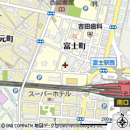 静岡県富士市富士町5-6周辺の地図