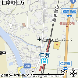 島根中央信用金庫仁摩支店周辺の地図