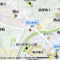 愛知県名古屋市名東区山香町409周辺の地図
