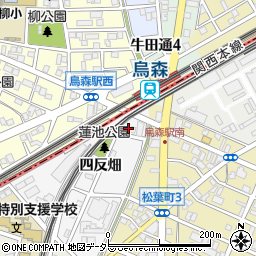 愛知県名古屋市中川区烏森町四反畑123周辺の地図