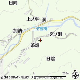 愛知県豊田市二タ宮町茶畑周辺の地図