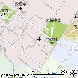滋賀県東近江市五個荘金堂町91周辺の地図
