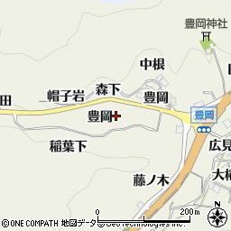 愛知県豊田市富岡町豊岡周辺の地図