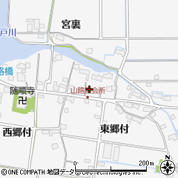 愛知県愛西市山路町東郷付18周辺の地図