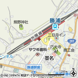 駅レンタカー勝浦営業所周辺の地図