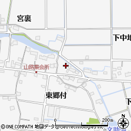 愛知県愛西市山路町東郷付3周辺の地図