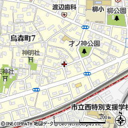 愛知県名古屋市中村区烏森町8丁目1101周辺の地図