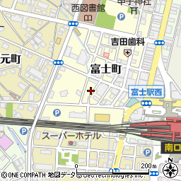 静岡県富士市富士町4周辺の地図