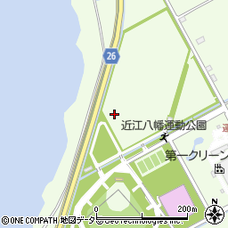 滋賀県近江八幡市津田町周辺の地図