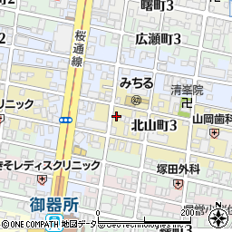 愛知県名古屋市昭和区北山町3丁目4周辺の地図