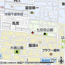 愛知県名古屋市中川区七反田町67周辺の地図