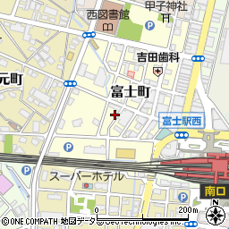 静岡県富士市富士町4-19周辺の地図