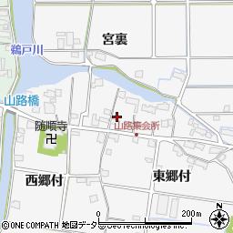 愛知県愛西市山路町東郷付23周辺の地図