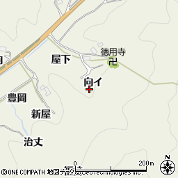 愛知県豊田市富岡町向イ周辺の地図
