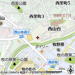 愛知県名古屋市名東区西山台139周辺の地図