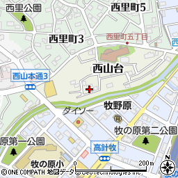 愛知県名古屋市名東区西山台309周辺の地図