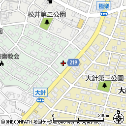 愛知日産自動車名東センター周辺の地図