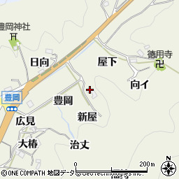 愛知県豊田市富岡町安代貝戸周辺の地図
