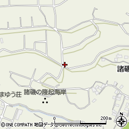 神奈川県三浦市三崎町諸磯周辺の地図