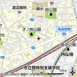 愛知県名古屋市中村区烏森町8丁目314周辺の地図