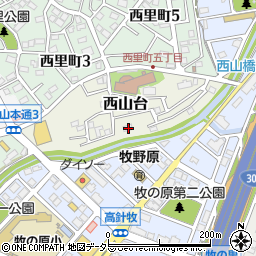 愛知県名古屋市名東区西山台516周辺の地図