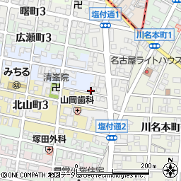 愛知県名古屋市昭和区雪見町3丁目20-2周辺の地図