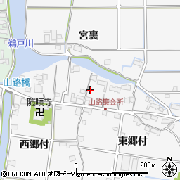 愛知県愛西市山路町東郷付24-2周辺の地図