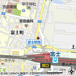 海鮮と産地鶏の炭火焼き うお鶏 富士駅前店周辺の地図