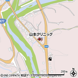 京都府京都市右京区京北周山町（室谷）周辺の地図