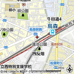 愛知県名古屋市中村区烏森町8丁目107周辺の地図