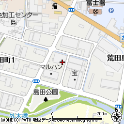 静岡県富士市島田町周辺の地図