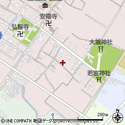 滋賀県東近江市五個荘金堂町195周辺の地図