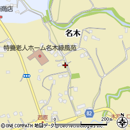 千葉県勝浦市名木106周辺の地図