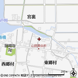 愛知県愛西市山路町東郷付20周辺の地図
