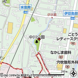 中川公園周辺の地図