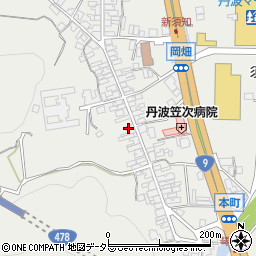 京都府船井郡京丹波町須知新町周辺の地図