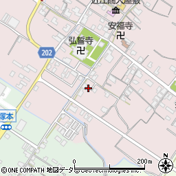 滋賀県東近江市五個荘金堂町549-5周辺の地図