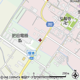 滋賀県東近江市五個荘金堂町941周辺の地図
