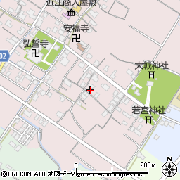 滋賀県東近江市五個荘金堂町193周辺の地図