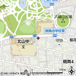 昭和区鶴舞4丁目駐車場周辺の地図