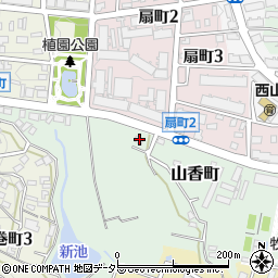 愛知県名古屋市名東区山香町203周辺の地図
