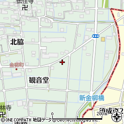 愛知県津島市金柳町周辺の地図