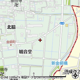 愛知県津島市金柳町周辺の地図