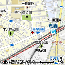 愛知県名古屋市中村区烏森町8丁目123周辺の地図